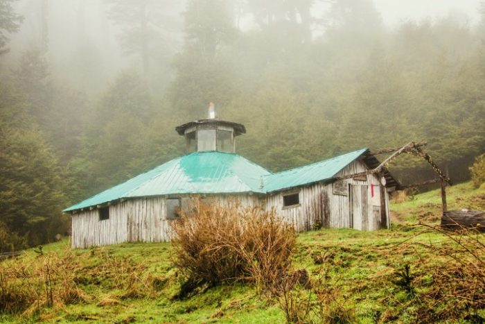 BarfussUmDieWelt-JonathanvonRosenberg-KataleyavonRosenberg-Unbeschwerte-Schritt-Chile-Villarrica-Cani-Nationalpark-Refugio-Regen-barfuß