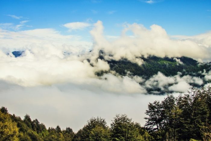 BarfussUmDieWelt-JonathanvonRosenberg-Unbeschwerte-Schritt-Chile-Villarrica-Cani-Nationalpark-Ausblick-Wolken-barfuß